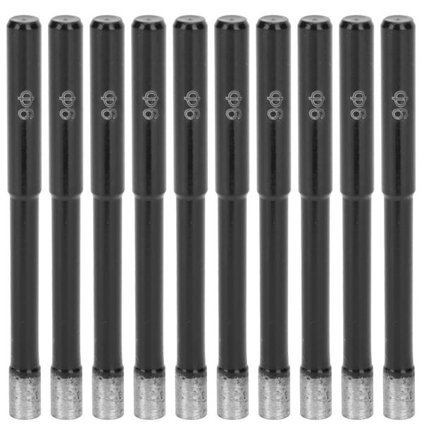 Cortador de taladro de diamante, 10 piezas Broca de diamante Sierra perforadora de diamante Broca de diamante Estética elegante Jadeshay A