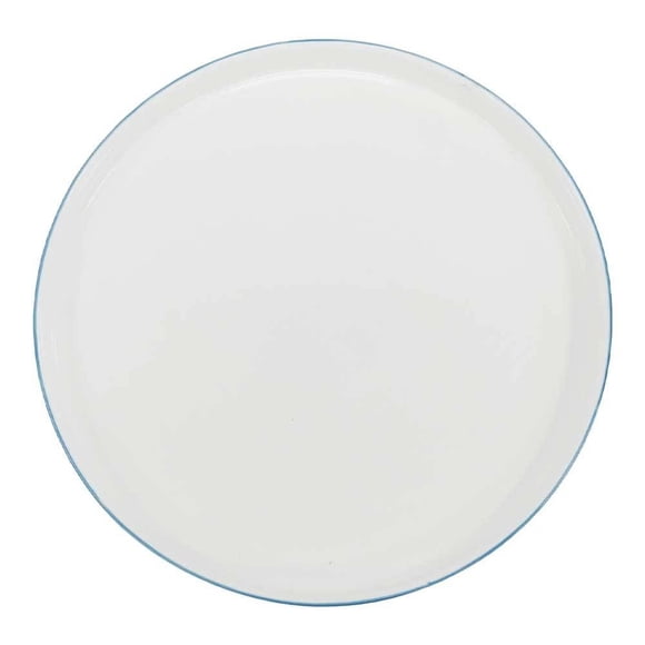 Plato Way to Celebrate Cerámica Trinche Opal Blanco