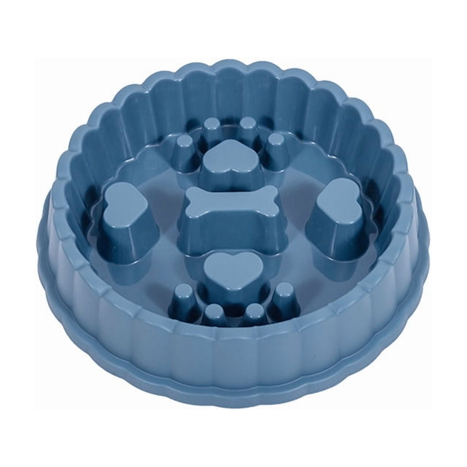 Anti-Choking Slow Feeder Dog Bowl: Non-Spill Food Bowl for Small/Medium/Large Dogs, Also for Cats, Durable Pet Feeding Dish,