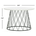 thumbnail image 4 of SAFAVIEH Roper Retro Mid-Century Lacquer End Table, White, 4 of 7