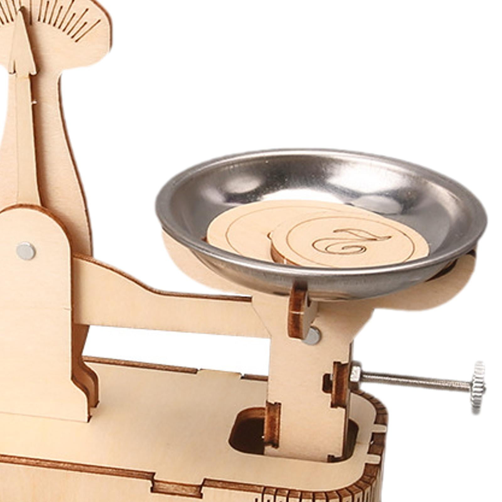 Balance Scale DIY Building Model Engineering Kit Wooden Material for Kids Ages 8-12 Educational Toy