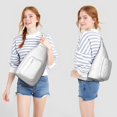thumbnail image 2 of Donut Time Sling Backpack – Sweet Treats Pattern Shoulder Bag, Compact Anti-Theft Pack for Commuters, 2 of 4