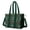 Green Dinosaurs MultiShapes, variant on Teacher Tote Bag,Green Dinosaurs Ponds Pattern Teacher Utility Tote Bag,Large Work Tote Bags for Women with Multiple Pockets,Top Zipper Closure,13.8x10.6x6.7 Inch
