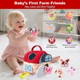 thumbnail image 2 of Granero sensorial Montessori Toy OKREVIEW con animales de granja de peluche de 6 a 12 m, 2 of 9