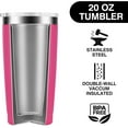 thumbnail image 2 of I Came I Saw Tumbler for Women - Funny Tumbler for Women - Fun Birthday Gifts for Women, Sister, Mom, Grandma, Female Coworkers, 20 Oz Stainless Steel Insulated Funny Water Tumbler, Pink, 2 of 6