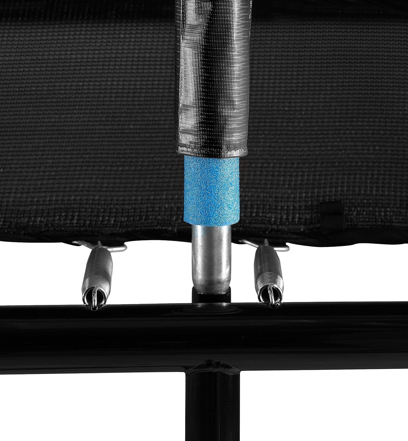 Plexalife - Mega 10' X 17' Gymnastics Style, Rectangular Trampoline Set with Premium Top-Ring Enclosure System - Green/Black with Bonus 3-Step Ladder