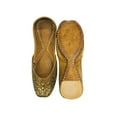 thumbnail image 3 of Ladies Copper Zari Work Punjabi Jutti Ethnic Mojari Handmade Flat Sandals US 9.5/ EURO 41, 3 of 5