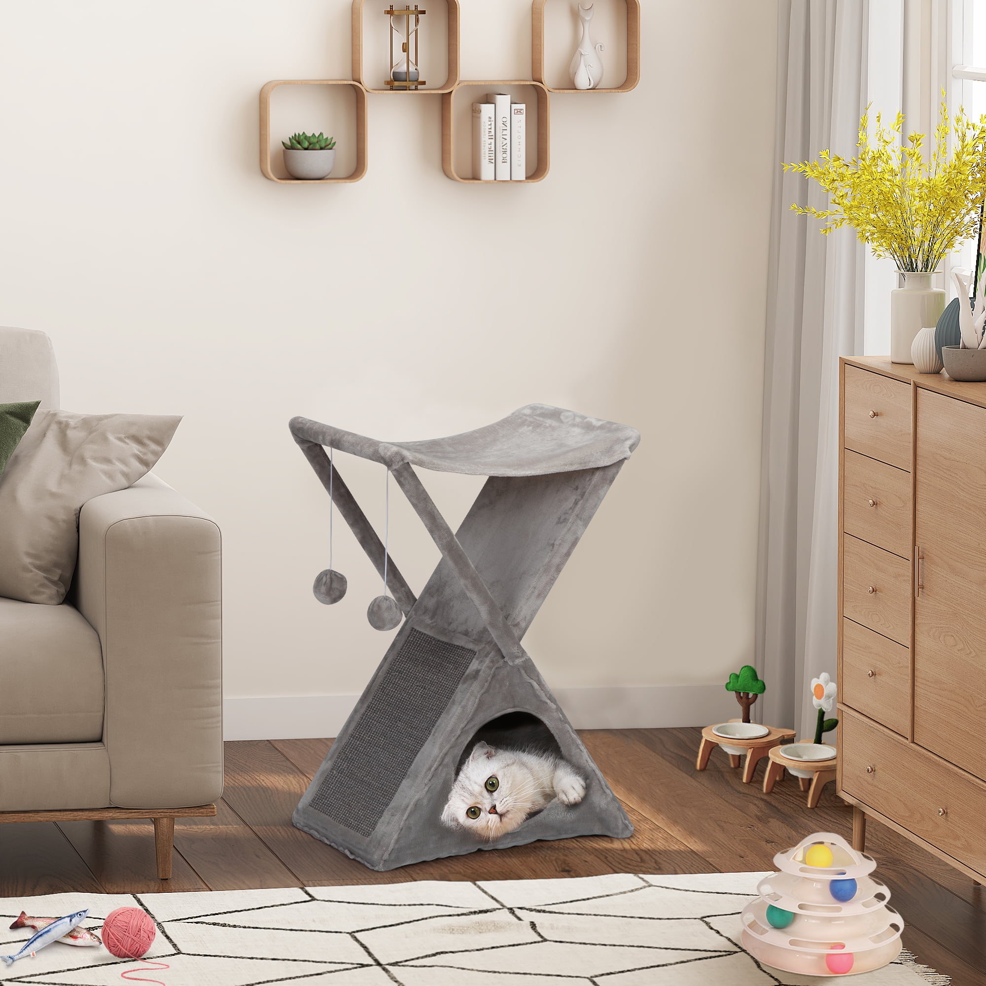 Foldable deals cat tree