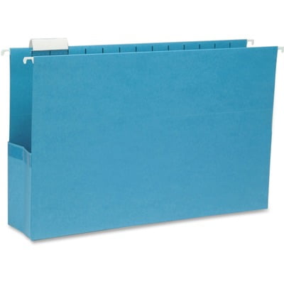 - Smead 64370 Sky Blue Colored Hanging Pockets with Tab SMD64370