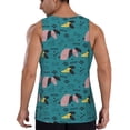 thumbnail image 3 of Gaeub Dachshund Dog Men's Athletic Tank Top, Workout Sleeveless Shirts, Running Tank Tops for Gym, Running, Training - 4X-Large, 3 of 9