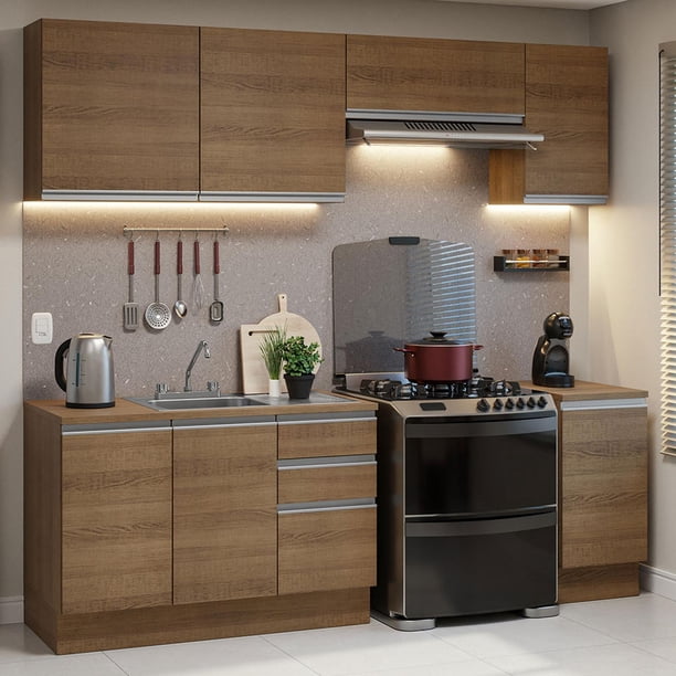 Cocina Integral Completa Modular Madesa Glamy 240cm MM 1