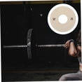 thumbnail image 4 of YOSADIER 1Pack Ivory Round Rubber Weight Plate For Barbell Weights Strength Training 5.7x5.7x0.4In, 4 of 8