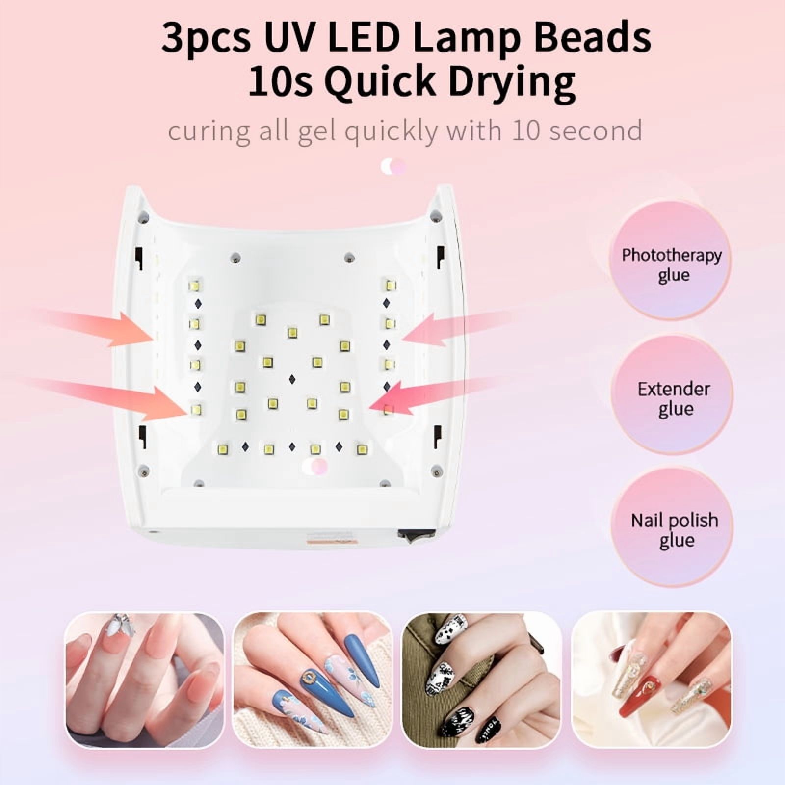 New Nail Lamp 66w Whitening Nail Machine S10 Wireless Phototherapy Lamp Charging Nail Phototherapy Machine Nail Dryer