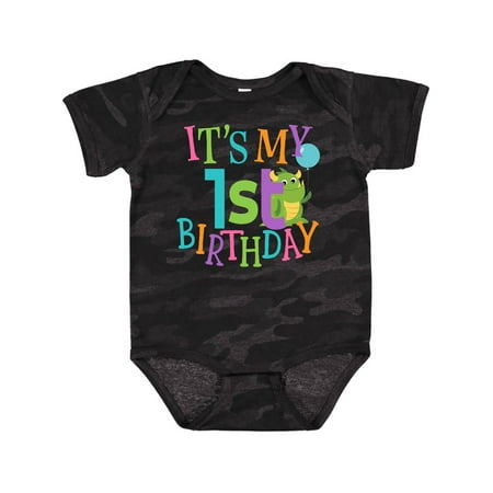 

Inktastic Cute First Birthday Monster 1 Year Old Gift Baby Boy or Baby Girl Bodysuit
