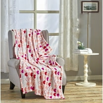 Kate Aurora Valentine's Day "Be Mine" Hearts Ultra Soft & Plush Accent Throw Blanket - 50 In W X 60 In. L