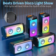 FanFun Karaoke Machine with 2 Wireless Microphones, Bluetooth Speaker, Portable PA System for Party, Sing Machine with Deep Bass, T10-T