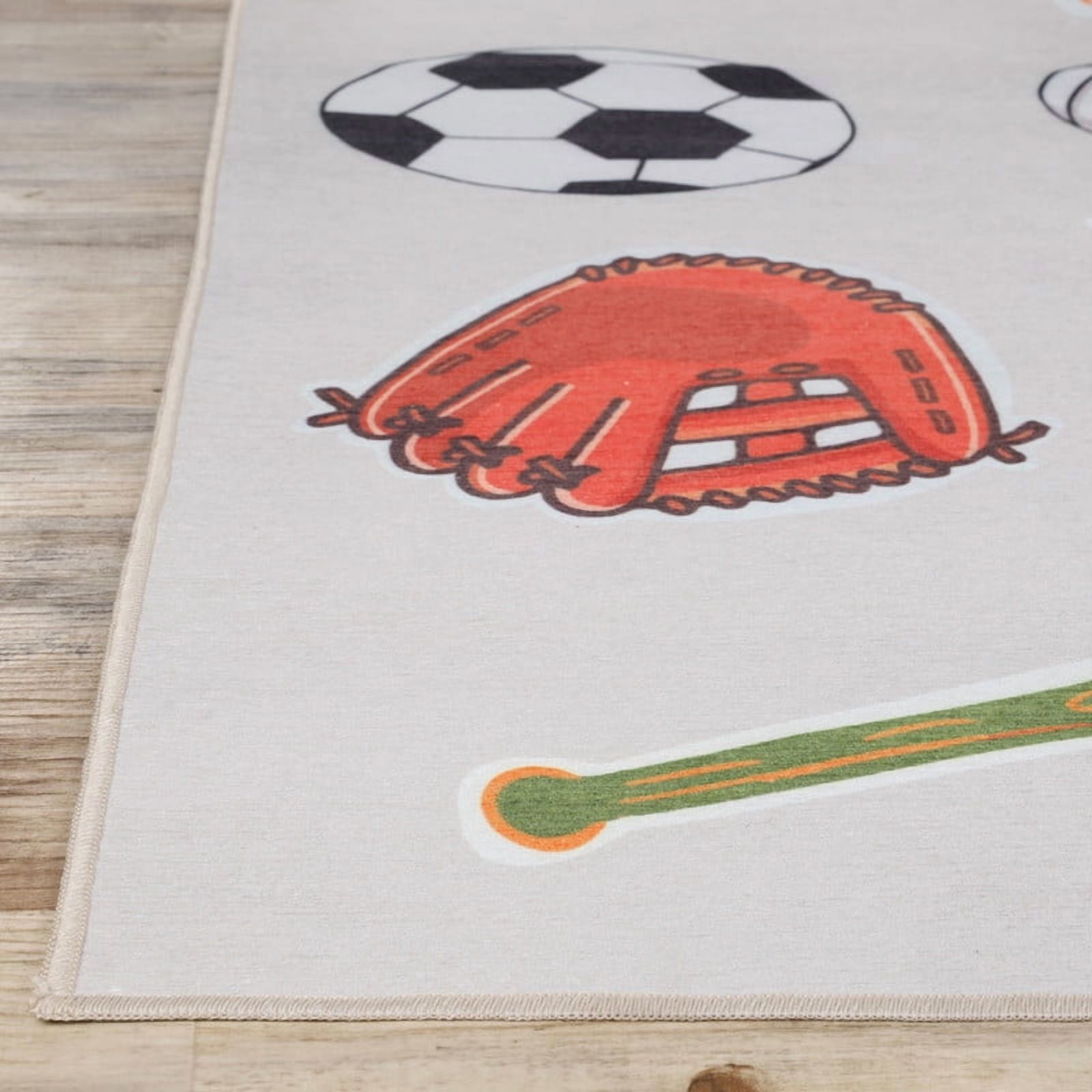 Superior All Star Non-Slip Kids Playroom Nursery Washable Indoor Area Rug, 8' x 10'
