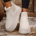 thumbnail image 4 of Women's Faux Suede Slip-On Snow Boots, Short Warm Ankle Booties, 4 of 5