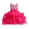 thumbnail image 7 of MEZZALL Girls Sleeveless Party Dress Tiered Gown Girl Formal Occasion Tutu Dress O-Neck Flower Printed Versatile Dresses, 7 of 7