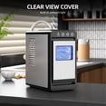 thumbnail image 5 of Auseo Countertop Ice Maker Portable, 26 lbs/Day, 8Pcs in 6Mins, Auto-Cleaning, Ice Machine with Ice Scoop, for Home/Office/Party, Silver, 5 of 8