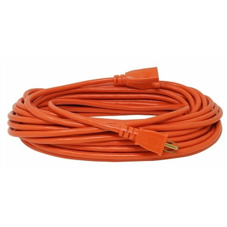 Woods 16 Gauge 100FT Orange Indoor/ Outdoor Extension Cord, 3-Pronged Outlet, 125V, 10Amps