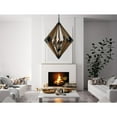 thumbnail image 2 of Home Indoor Transitional Modern 60W X 9 Arezzo Wood Chandelier, 2 of 2
