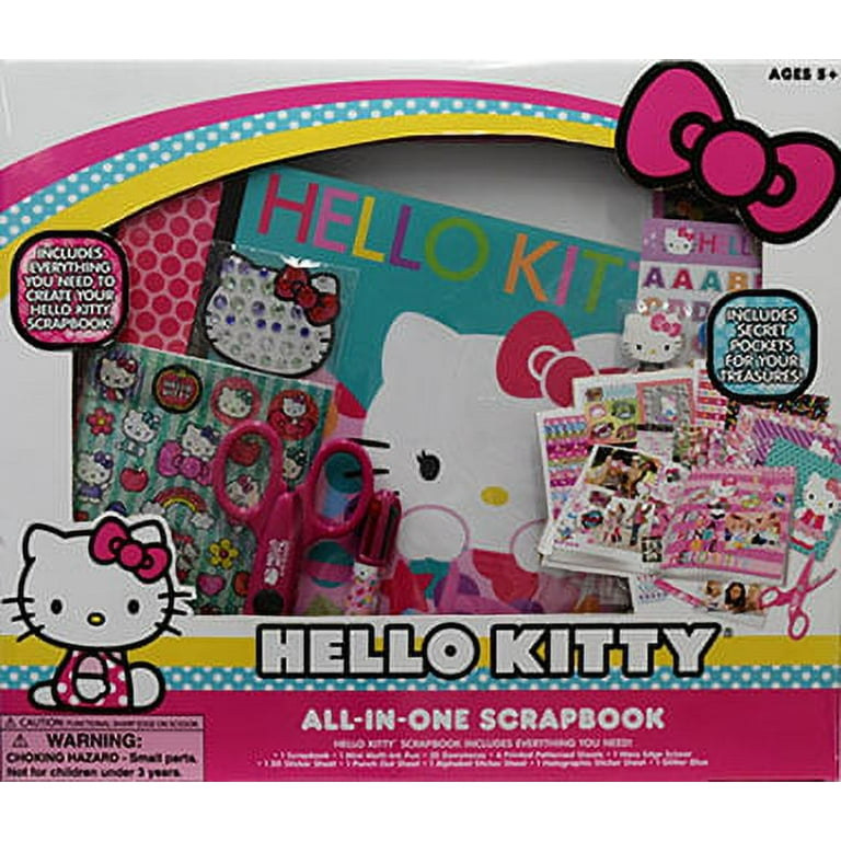 GEEE Diary Deco Scrapbook Cutting Stickers (Random 1 Pack / 4pcs Set) (Hello Kitty)