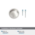 thumbnail image 5 of Amerock Faircrest 1-1/4 inch (32mm) Diameter Satin Nickel Cabinet Knob, 5 of 7