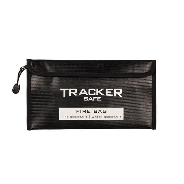 Tracker Safe FB0611 Sac Résistant au Feu et à l'Eau de 10 oz, 6 x 11 Po, Noir - Petit