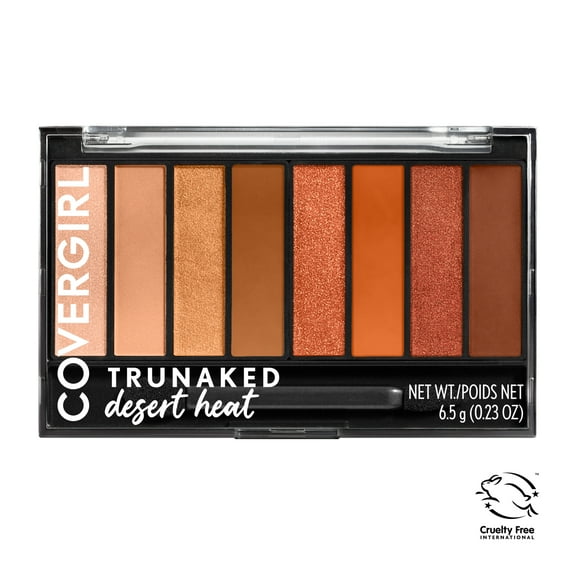 COVERGIRL TruNaked Eyeshadow Palette, 855 Desert Heat, 0.23 oz, Eyeshadow Palette, Natural Looks Eyeshadow, Natural Eyeshadow, Nude Eyeshadow Palette, Neutral Shades