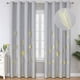 thumbnail image 1 of Cortinas opacas Estelar Textiler, color gris claro, 214 cm, 2 paneles, 1 of 9