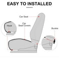 thumbnail image 7 of 2pc Comfortable Car Seat Covers Universal Front Seat Covers for Car Accessories with Storage Pockets, Padded Car Interior Covers for Automotive, SUV, Truck, and Van(Khaki), 7 of 7