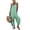 Green #1, variant on Women's Striped Loose Fit Square Neck Rompers Sleeveless Minimalist Wide Leg Jumpsuit with Pockets Summer Casual Overall Dressy 2026 Overalls Red XL