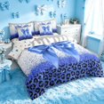 thumbnail image 2 of Homewish Blue Bow King Bedding for Girls, Glitter Ice Cream Drip King Bed in a Bag, Polka Dots Reversible, 7-Piece, 2 of 7