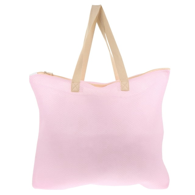 Bolsa de malla para la colada, bolsa para lavar ropa con cremallera y asa para viajes en casa.