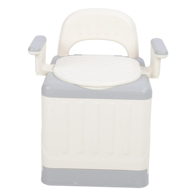 Maternity Toilet, Portable Bedside Commode Widened Armrest Plastic Odor Proof for Adult for Home