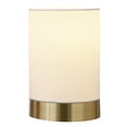 thumbnail image 2 of Evelyn&Zoe 9" Modern Metal Uplight Mini Lamp with White Cylinder Linen Shade, 2 of 6