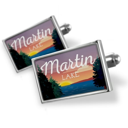 Cufflinks Lake retro design Martin Lake - NEONBLOND