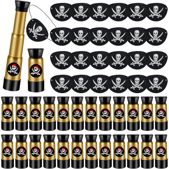 Set de parches y telescopios Pirate Eye para niños Libima x24