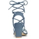 thumbnail image 3 of Sandalias de Tacón Alto Allegra K con cordones Talón Abierto neblina azul 40, 3 of 6