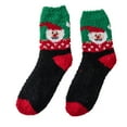 thumbnail image 3 of Lady Senior Plush Sleeping Socks Home Coral Velvet Socks Christmas Socks, 3 of 3
