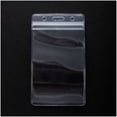 thumbnail image 2 of 250 Pcs Clear Plastic Vertical Name Tag Badge ID Card Holders, 2 of 5