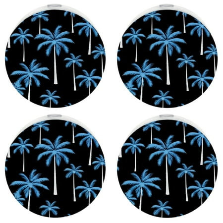 

YZUOUZY Night Light Night Lights 4 Pack Tropical Palm Trees Coconuts