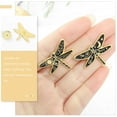 thumbnail image 4 of Shisuyan Broche Libellule Dorée Design Dessin Animé Accessoire de Mode 4 Pcs, 4 of 8