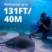 AKASO Brave 4Pro 4K Action Camera, 5X Zoom Wifi Waterproof Camera 131 Feet Underwater Camera W/ 2.0 EIS,Touch Screen, Support External Mic&Remote Control