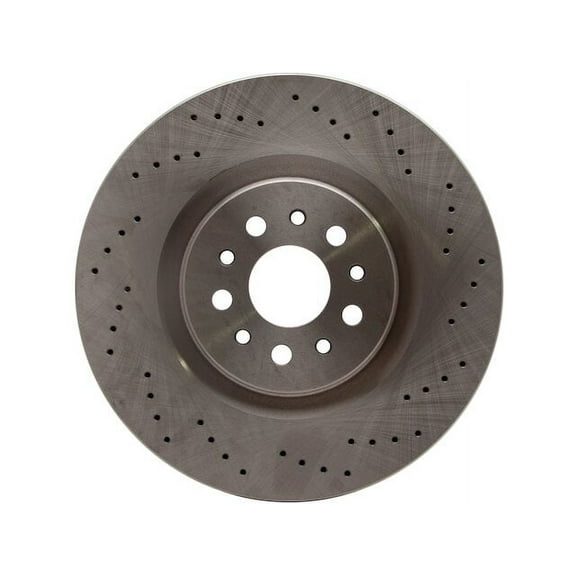 Front Brake Rotor - Compatible with 2014 - 2022 Maserati Quattroporte 3.0L V6 2015 2016 2017 2018 2019 2020 2021