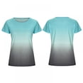 thumbnail image 4 of Womens Summer Tops Tie Dye Short Sleeve V Neck T Shirts Tee, 4 of 10