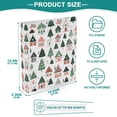 thumbnail image 3 of FORMRS 3 Ring Binder with Pockets 1.5" D-Rings Clip Board 200 Sheets Capacity, Orange Christmas House, 3 of 8