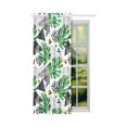 thumbnail image 2 of MKHERT Green Leaves Window Curtain Living Room,Bedroom Window Drapes 52x84 inch, 2 of 3