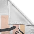 thumbnail image 3 of Ambesonne Happy Home Kitchen Curtains, Modern Pastel Striped, 55"x36", Peach Blush and White, 3 of 3